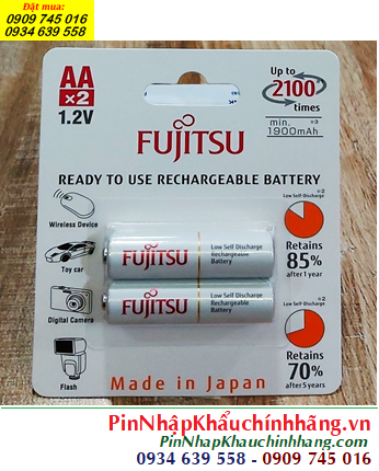 Fujitsu HR-3UTCEX(2B); Pin sạc AA 1900mAh 1.2v Fujitsu HR-3UTCEX(2B) /Xuất xứ NHẬT _Vỉ 2viên